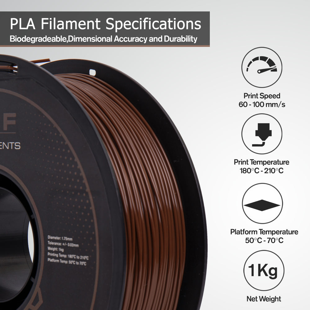 Brown PLA 3D Printer Filament