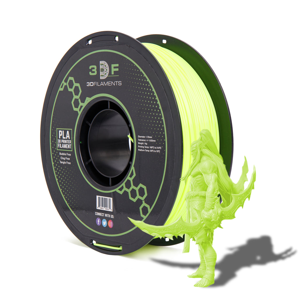 $15.99 TEQStone glow in the dark PLA green - 3D Printing Deals