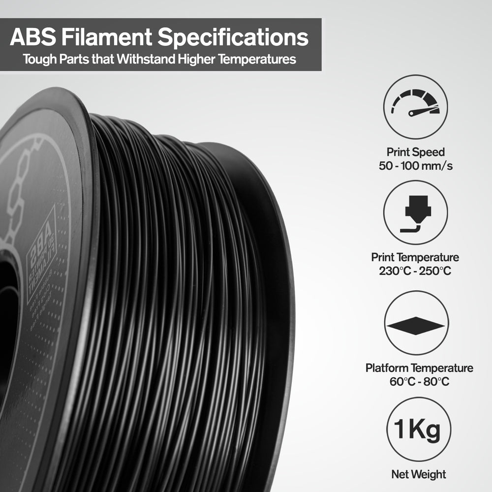 Transparent Black ABS 3D Printer Filament