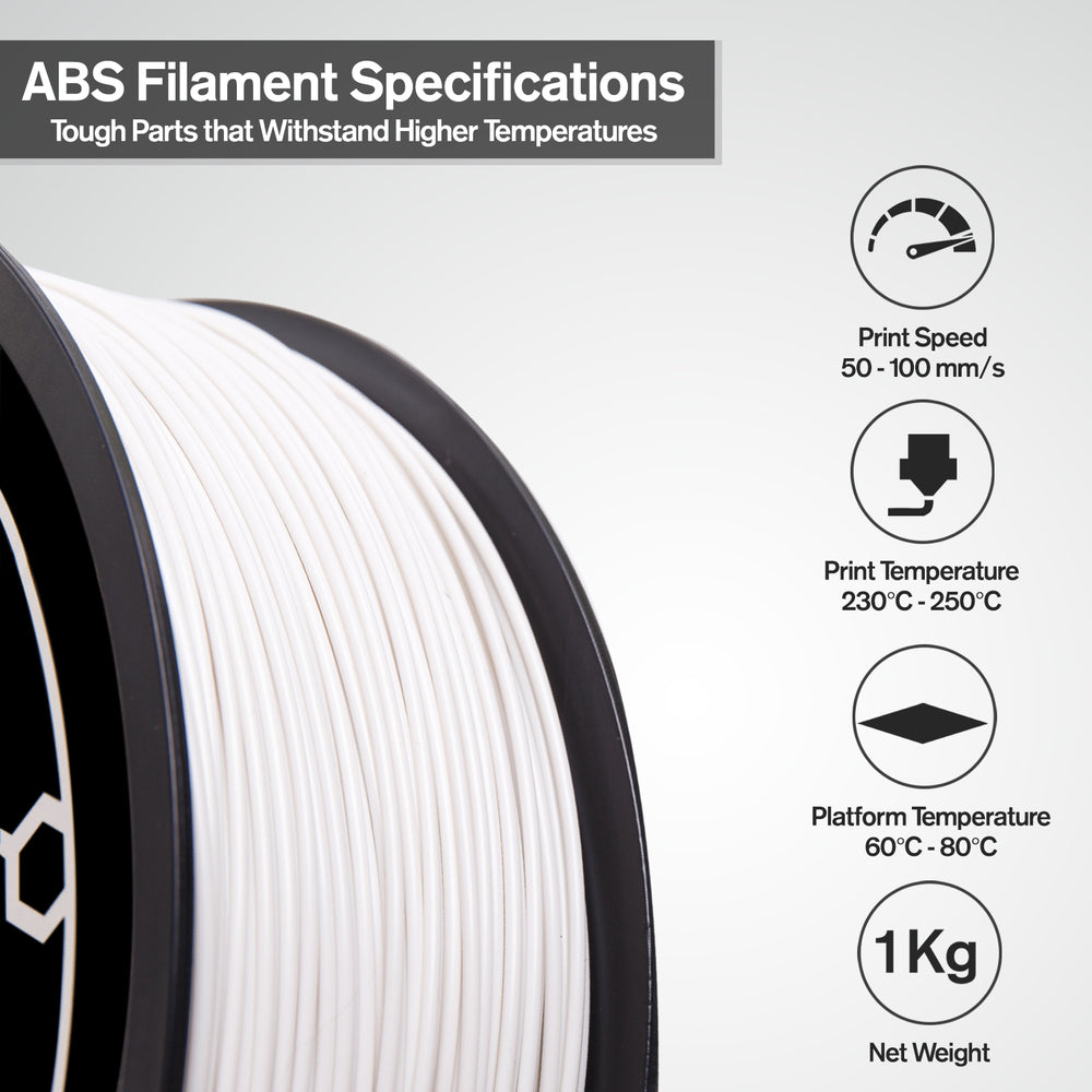 White ABS 3D Printer Filament