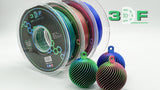 SILK PLA DUAL COLOR COEXTRUSION BLUE-GREEN / RED-BLUE / GREEN-RED MAGIC FILAMENT - 1.75MM, 3 PACK (1.5KG)