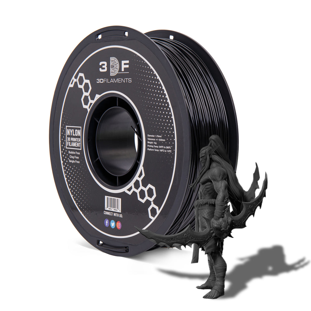 Black Nylon 3D Printer Filament