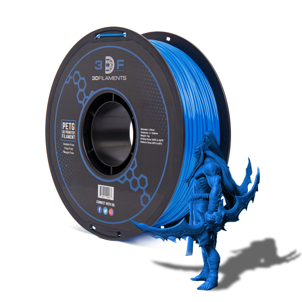 Clear Blue PETG 3D Printer Filament