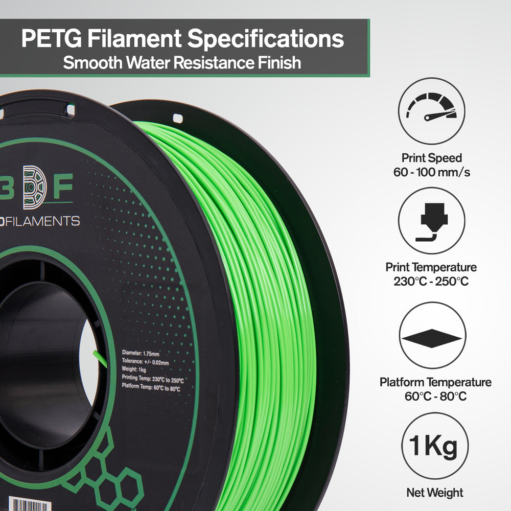 Green PETG 3D Printer Filament