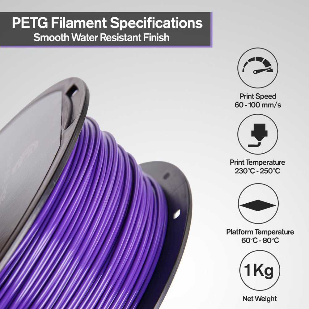 Purple PETG 3D Printer Filament