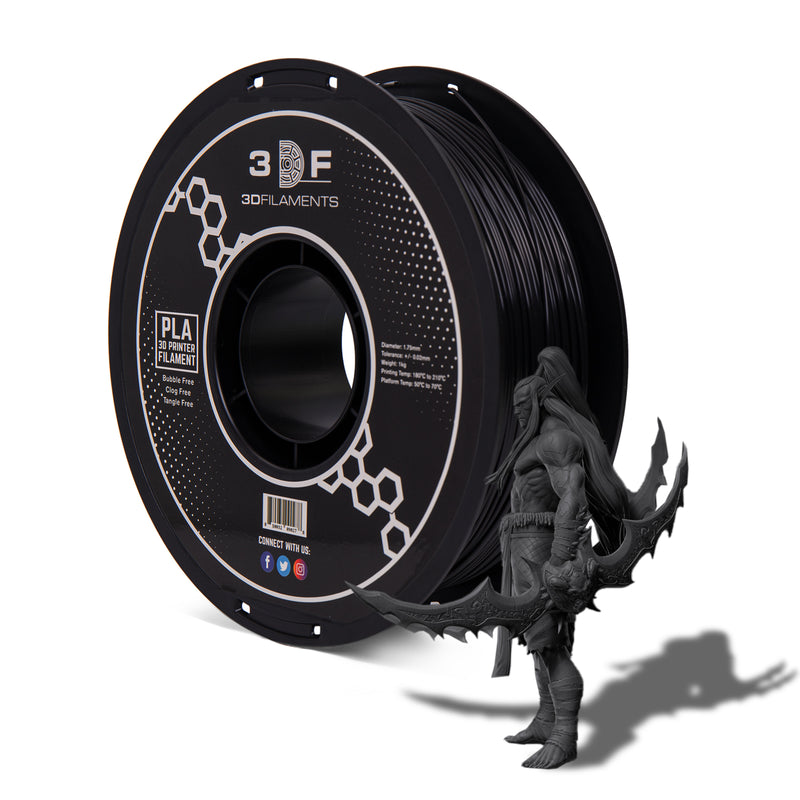 Filamento 3D PLA nero 1kg, Capifil Produttore francese di filamenti 3D