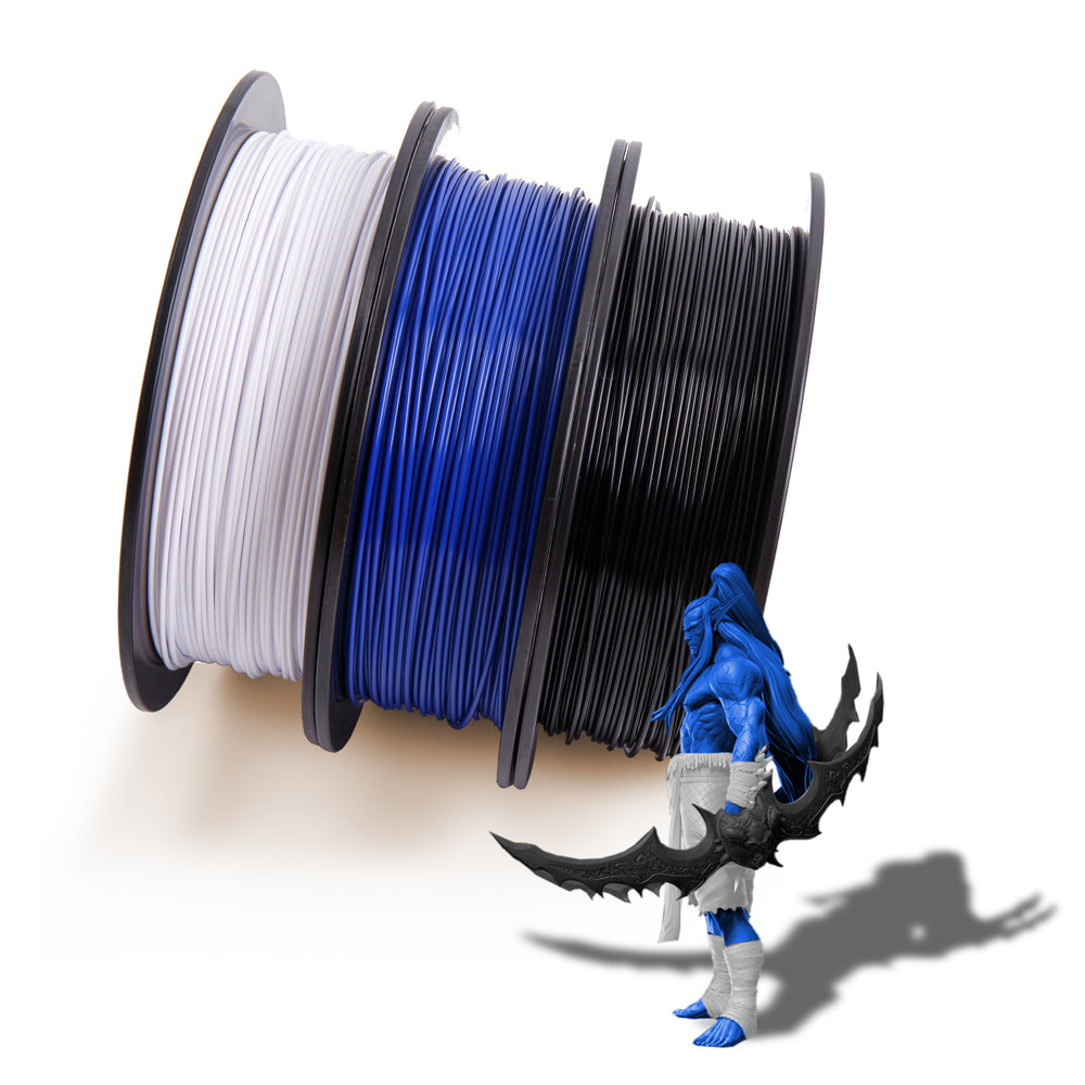 Black Blue White PLA 3D Printer Filament