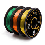Orange Yellow Lime Green Silk PLA 3D Printer Filaments