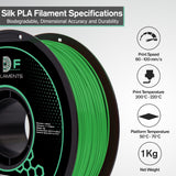 Silk PLA Lime Green 1KG