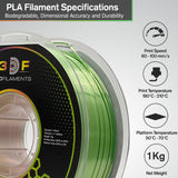 Silk PLA Rainbow Filament 1KG 